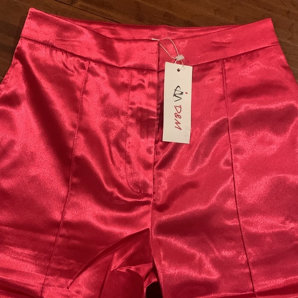 NWT D&M Satin Flare Leg Dress Pants - Picture 2 of 7